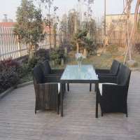 outdoor modern dining room table set