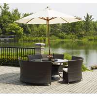 Luxury Pieces Outdoor Wicker Dining Table Set HB21.9163