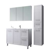 Luxury furniture bathroom cabinet floor standing high quality mirror cabinet bathroom