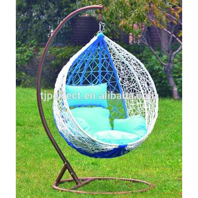 Outdoor Furniture Factory Wholesale Luxury Big/Small single/double durable Strong Modern PE rattan patio+swings