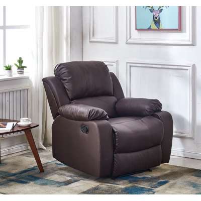 Living Room Furniture Cinema Push Back Sofa Chair With Lumbar Support Overstuffed